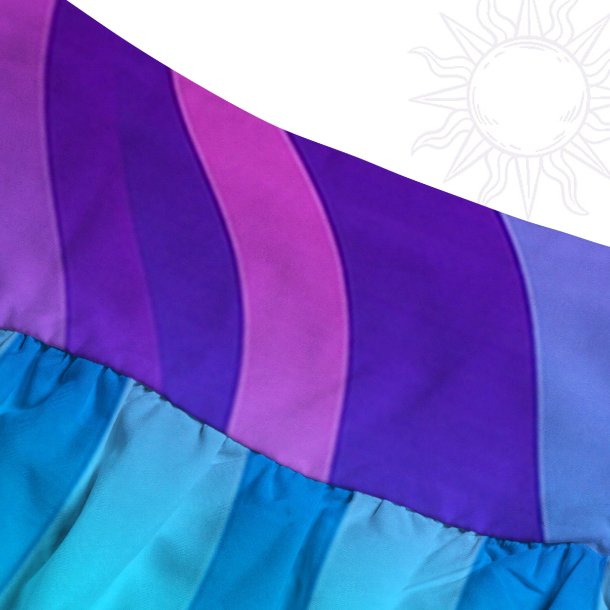 Purplehecate Sacred Eye Energy Flow Convertible Maxi Skirt