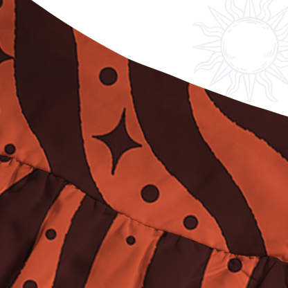 Purplehecate Green Vision Illusion Convertible Maxi Skirt