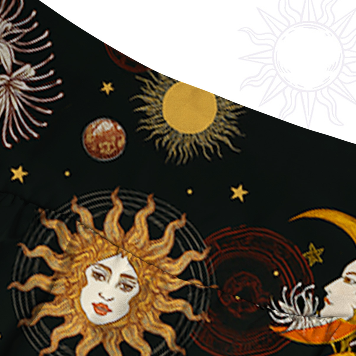 Purplehecate Stellar Symphony Convertible Maxi Skirt