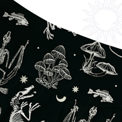 Purplehecate Prehistoric Fantasy Convertible Maxi Skirt