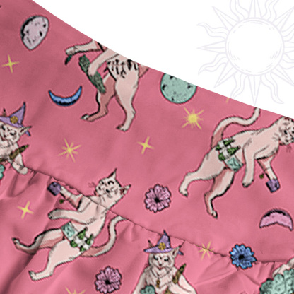 Purplehecate Cat Coven Convertible Maxi Skirt