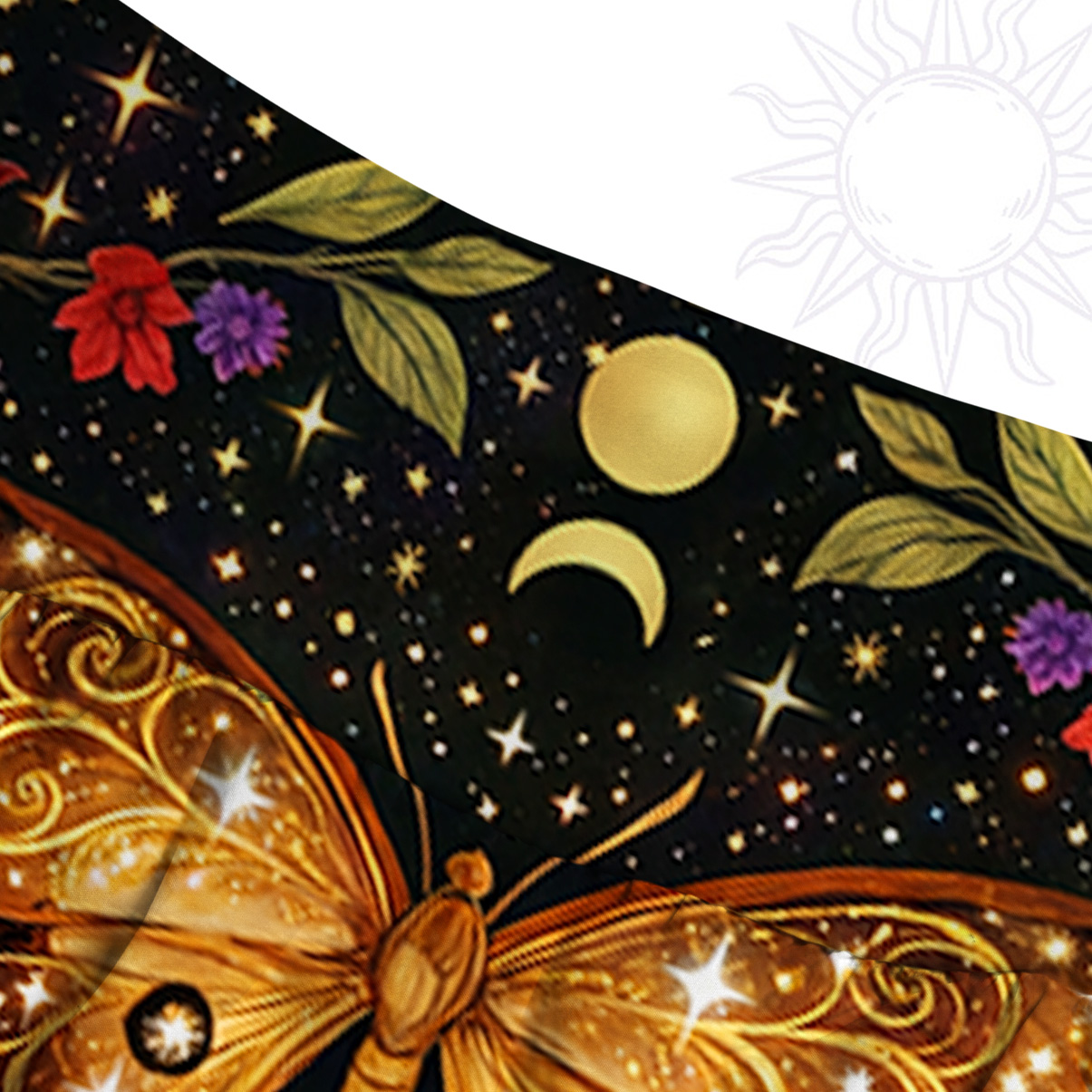 Purplehecate Mystic Butterfly Whisper Convertible Maxi Skirt