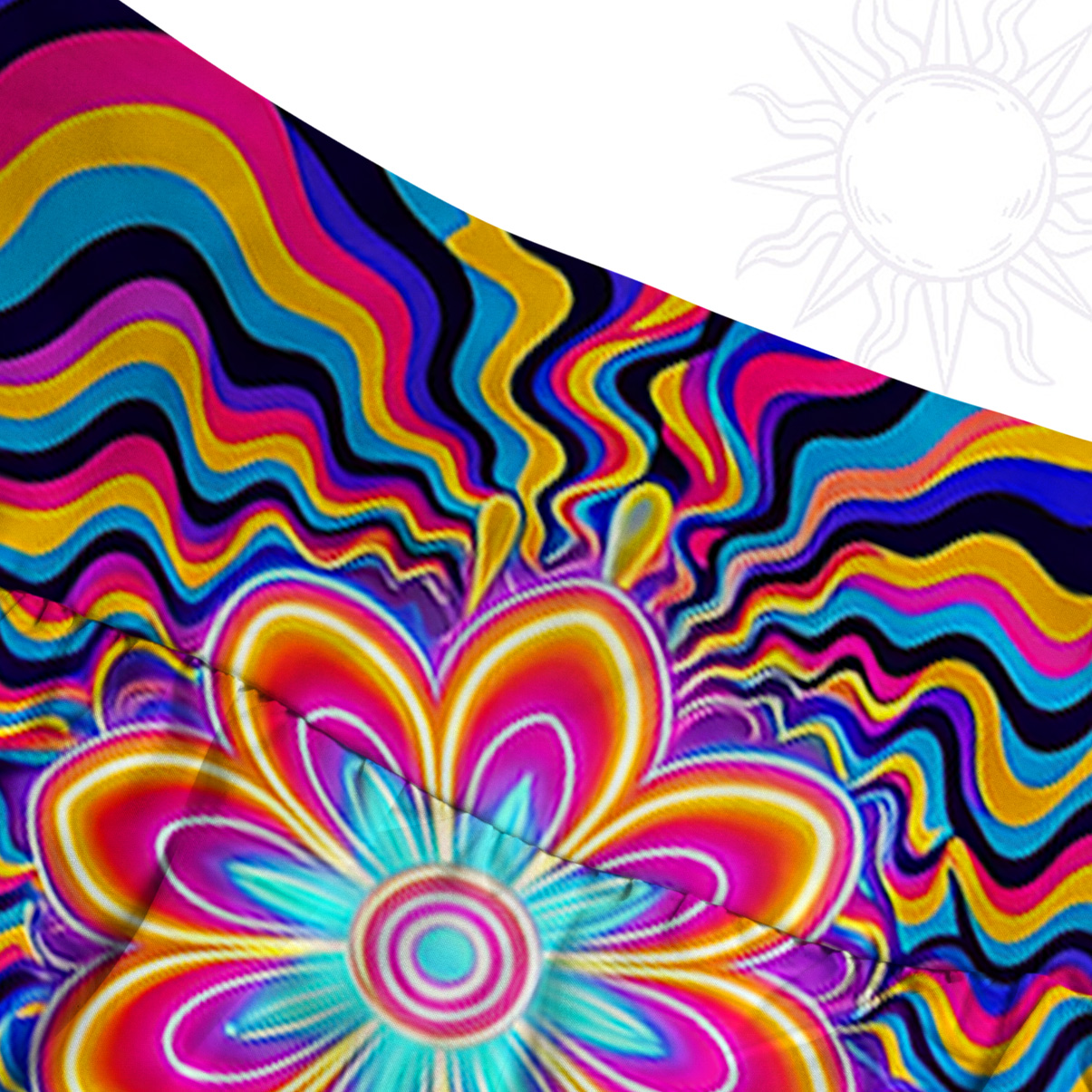 Purplehecate Psychedelic Bloom Convertible Maxi Skirt