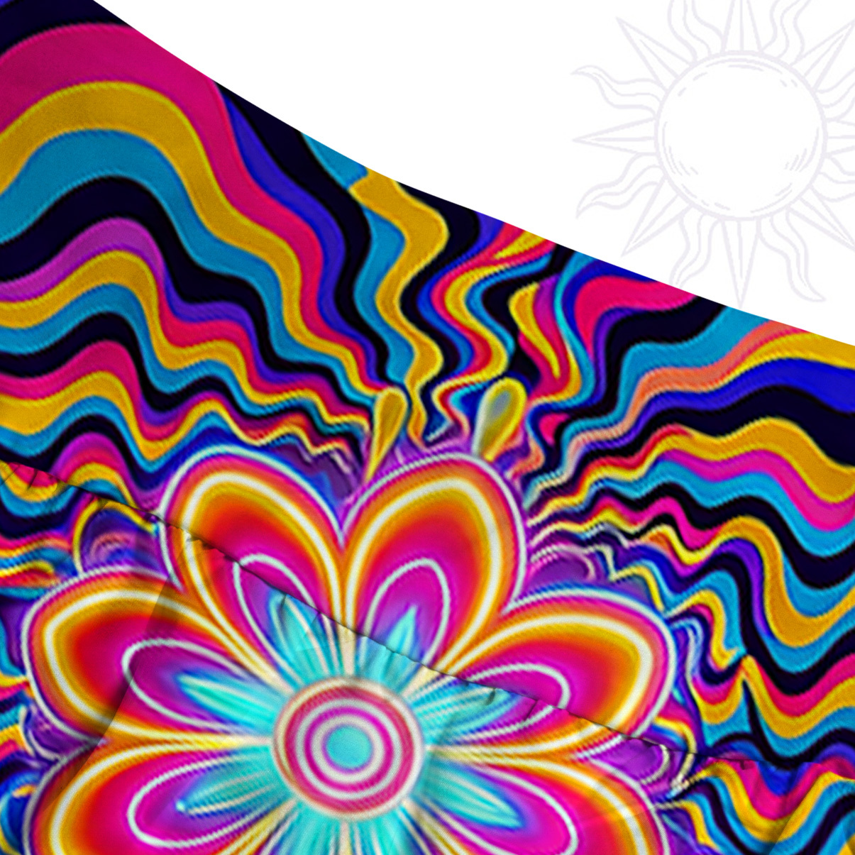 Purplehecate Psychedelic Bloom Convertible Maxi Skirt