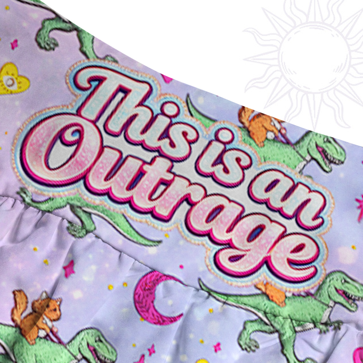 Purplehecate This is an Outrage Convertible Maxi Skirt