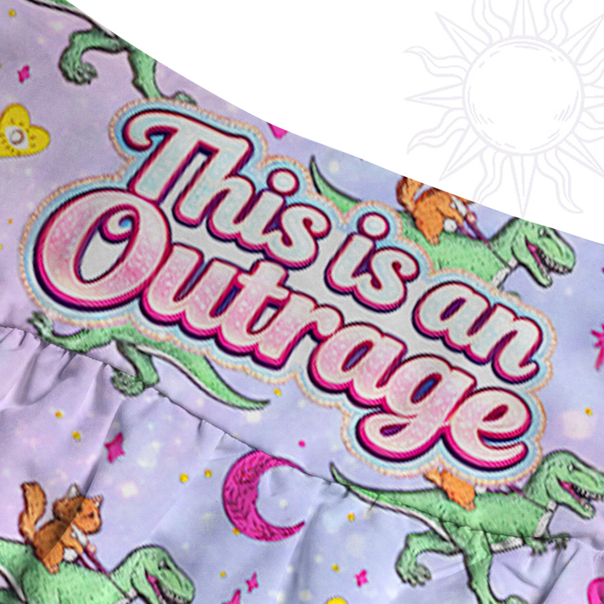 Purplehecate This is an Outrage Convertible Maxi Skirt