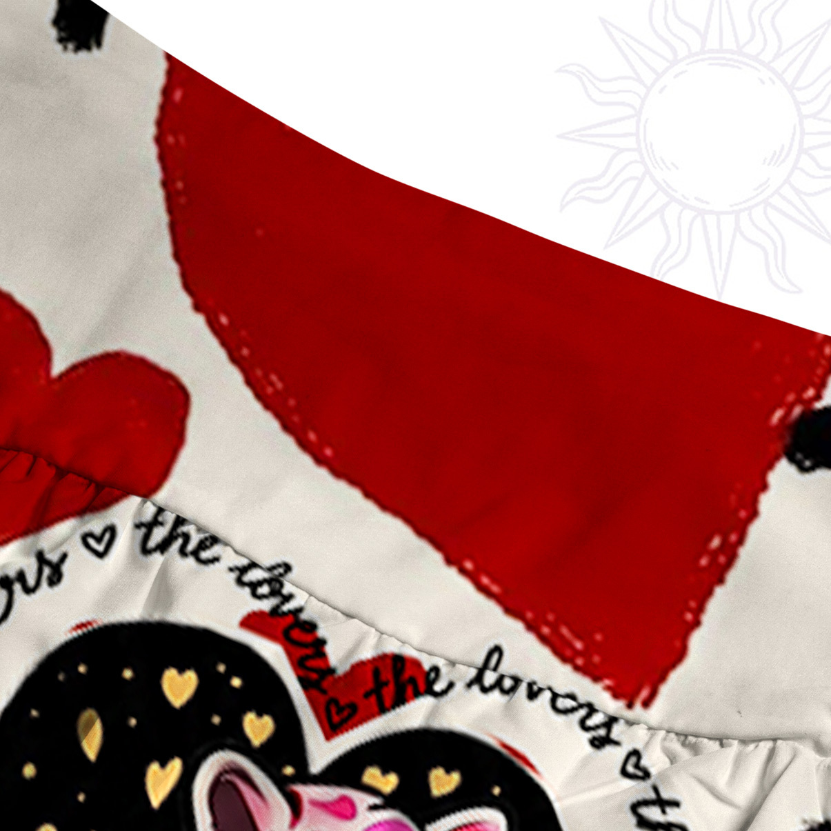 Purplehecate Wild Love Leopard Heart Convertible Maxi Skirt