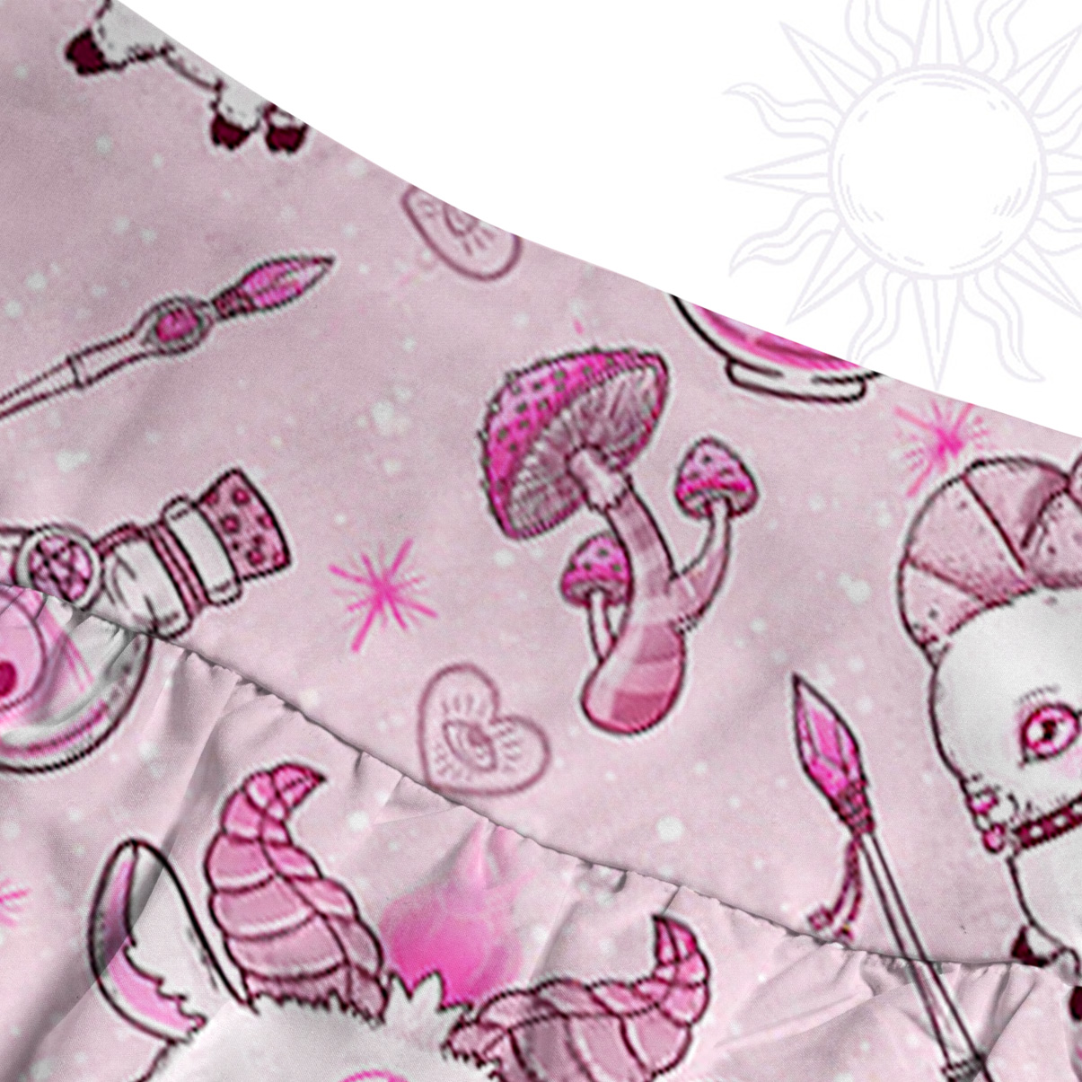 Purplehecate Pastel Occult Goat Convertible Maxi Skirt