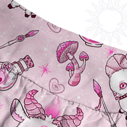 Purplehecate Pastel Occult Goat Convertible Maxi Skirt