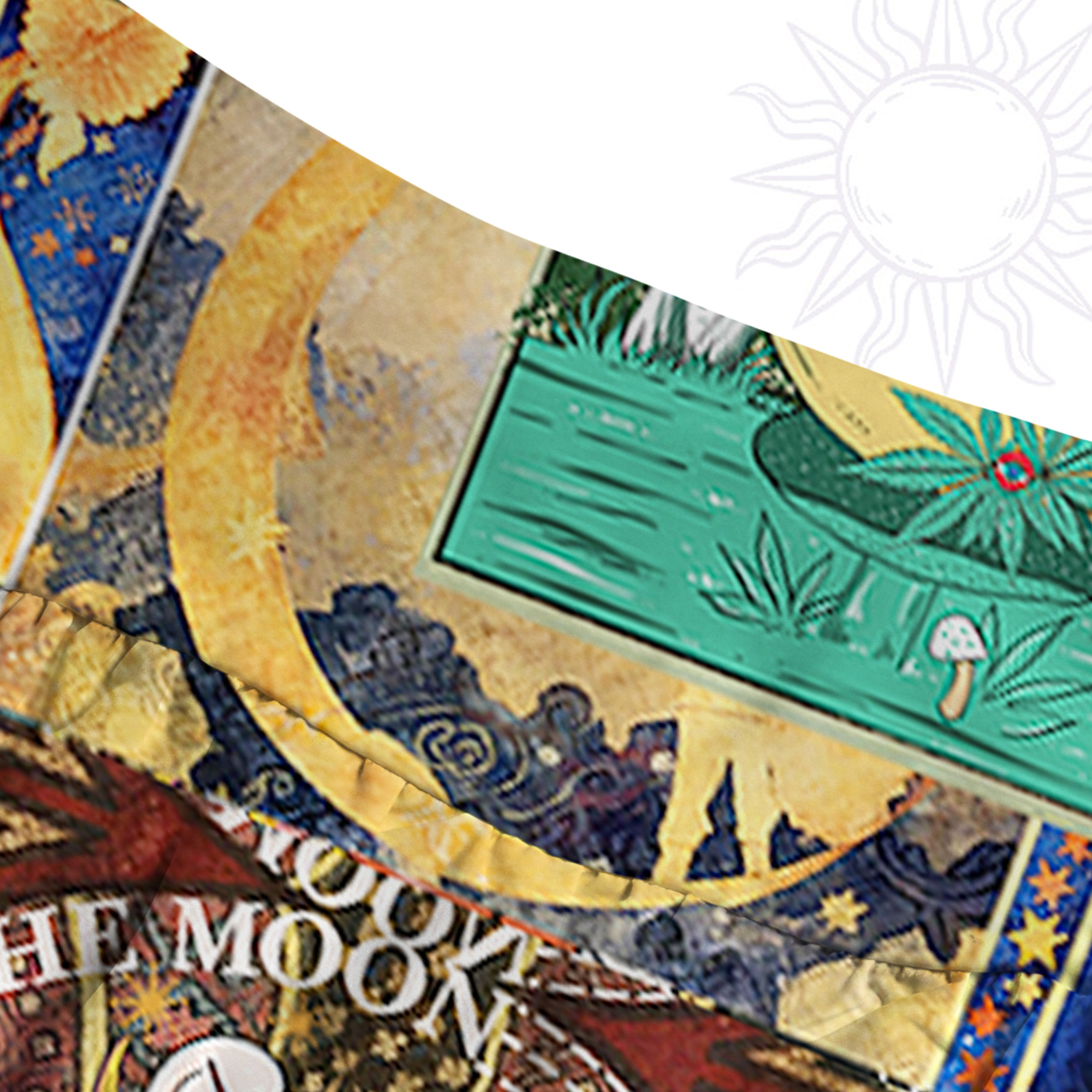 Purplehecate Starry Moon Patchwork for Cosmic Lovers Convertible Maxi Skirt