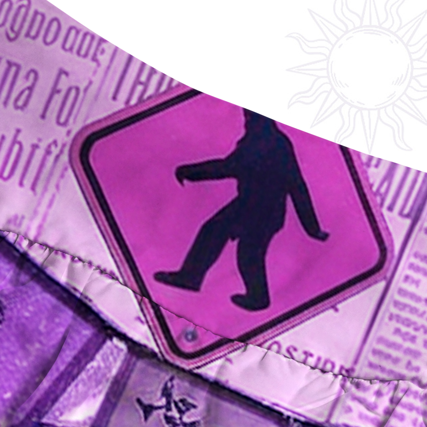 Purplehecate Cryptid Warning Collage Convertible Maxi Skirt
