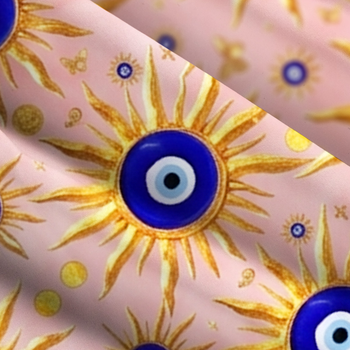 Purplehecate Solar Evil Eye Charm Wide Straps Maxi Dress