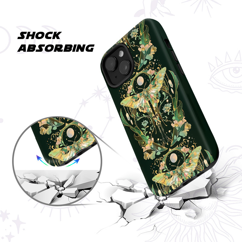 Purplehecate Moon Moth Rave Phone Case