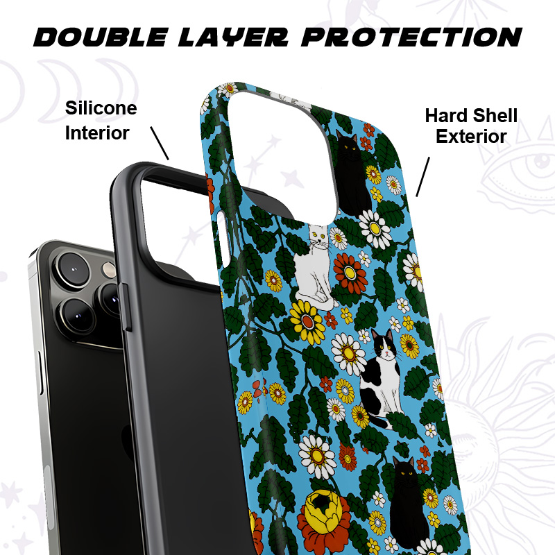 Purplehecate Daisy Cat  Garden Phone Case