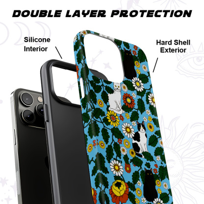 Purplehecate Daisy Cat  Garden Phone Case