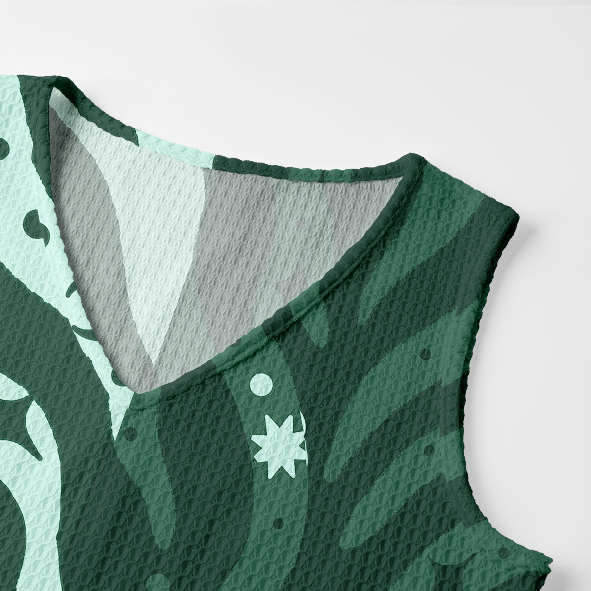 Purplehecate Green Vision Illusion Crochet Knit Maxi Dress