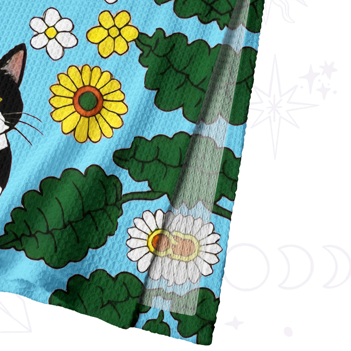 Purplehecate Daisy Cat  Garden Crochet Knit Maxi Dress