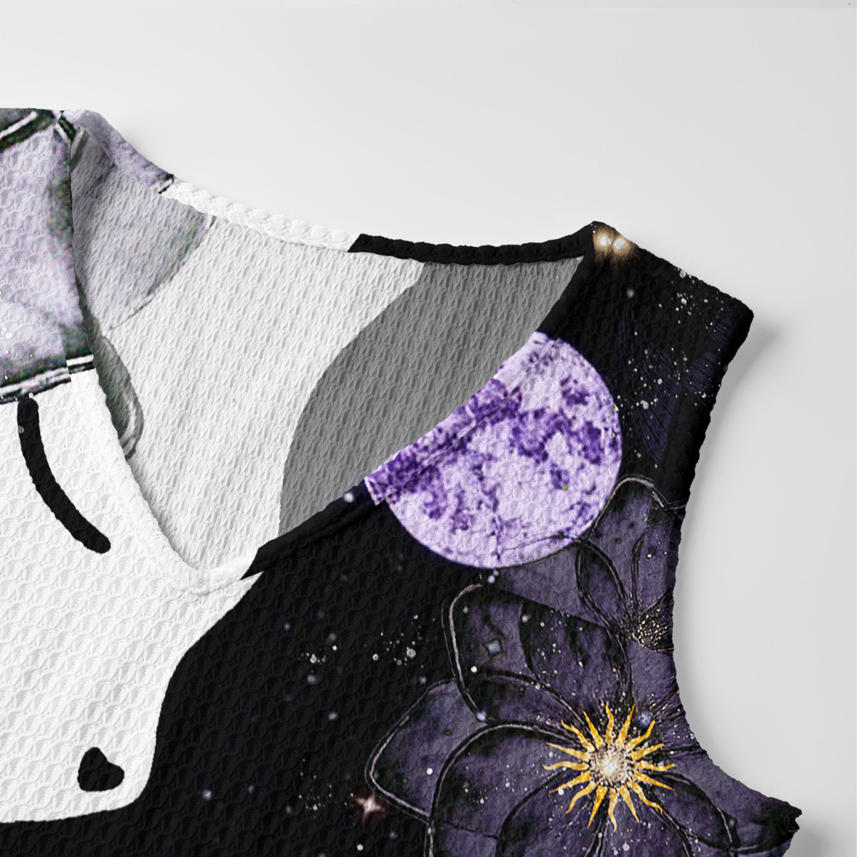 Purplehecate Starlit Cats & Butterflies Crochet Knit Maxi Dress