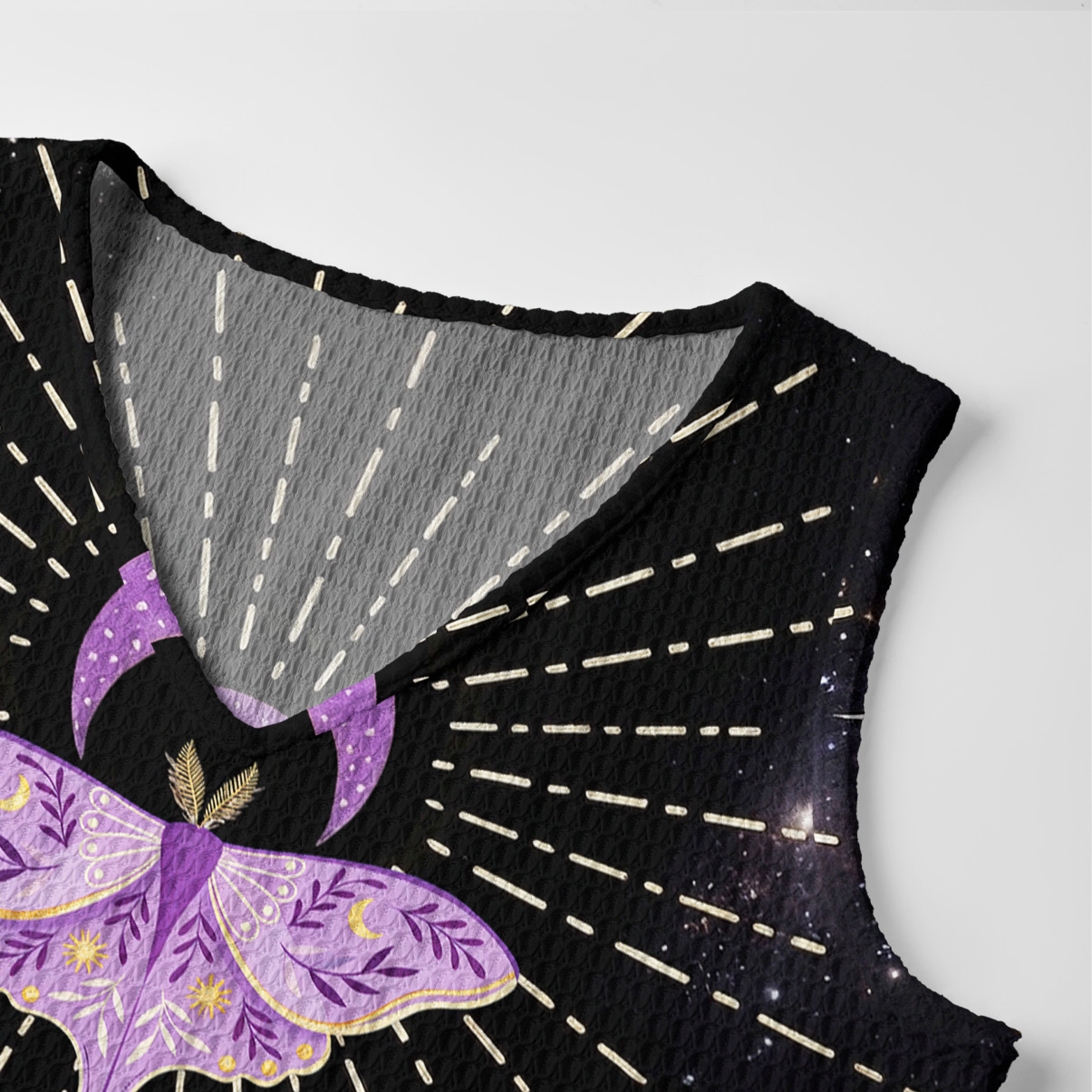 Purplehecate Starry Night Lunar Moth Crochet Knit Maxi Dress