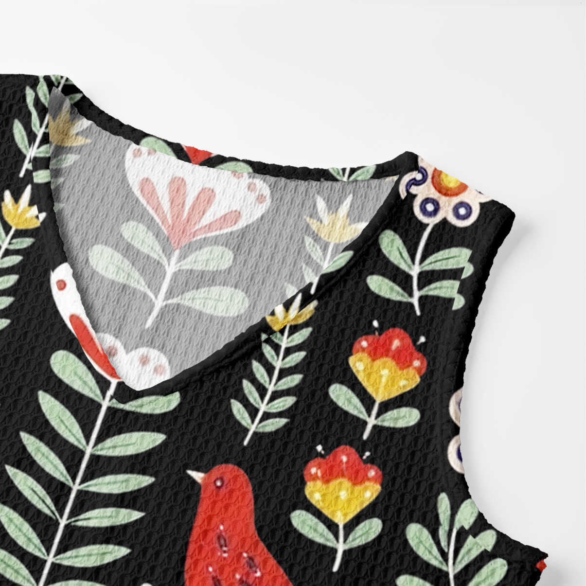 Purplehecate Mystic Forest Bird Crochet Knit Maxi Dress