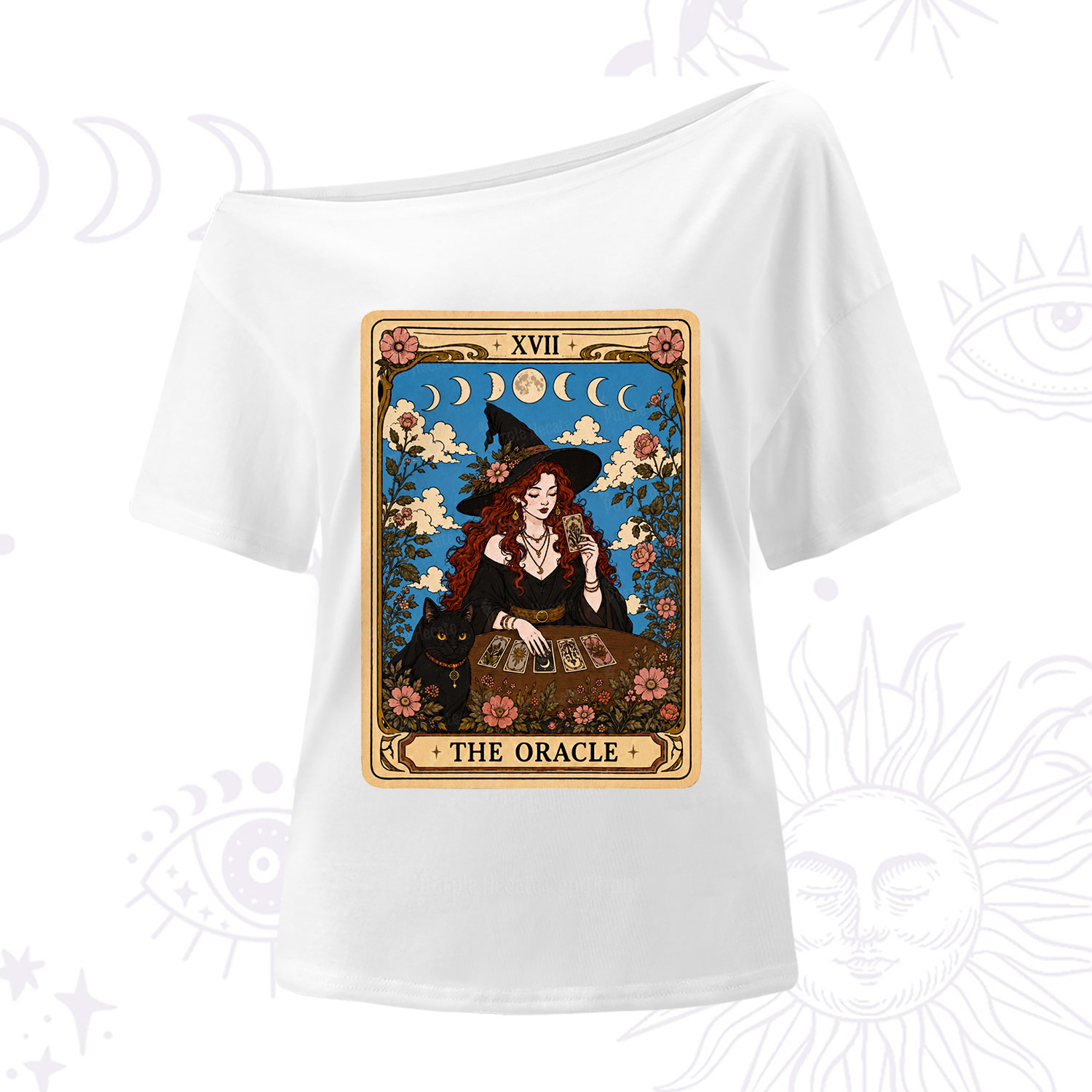 Purplehecate The Oracle Witch Tarot One Shoulder T-Shirt