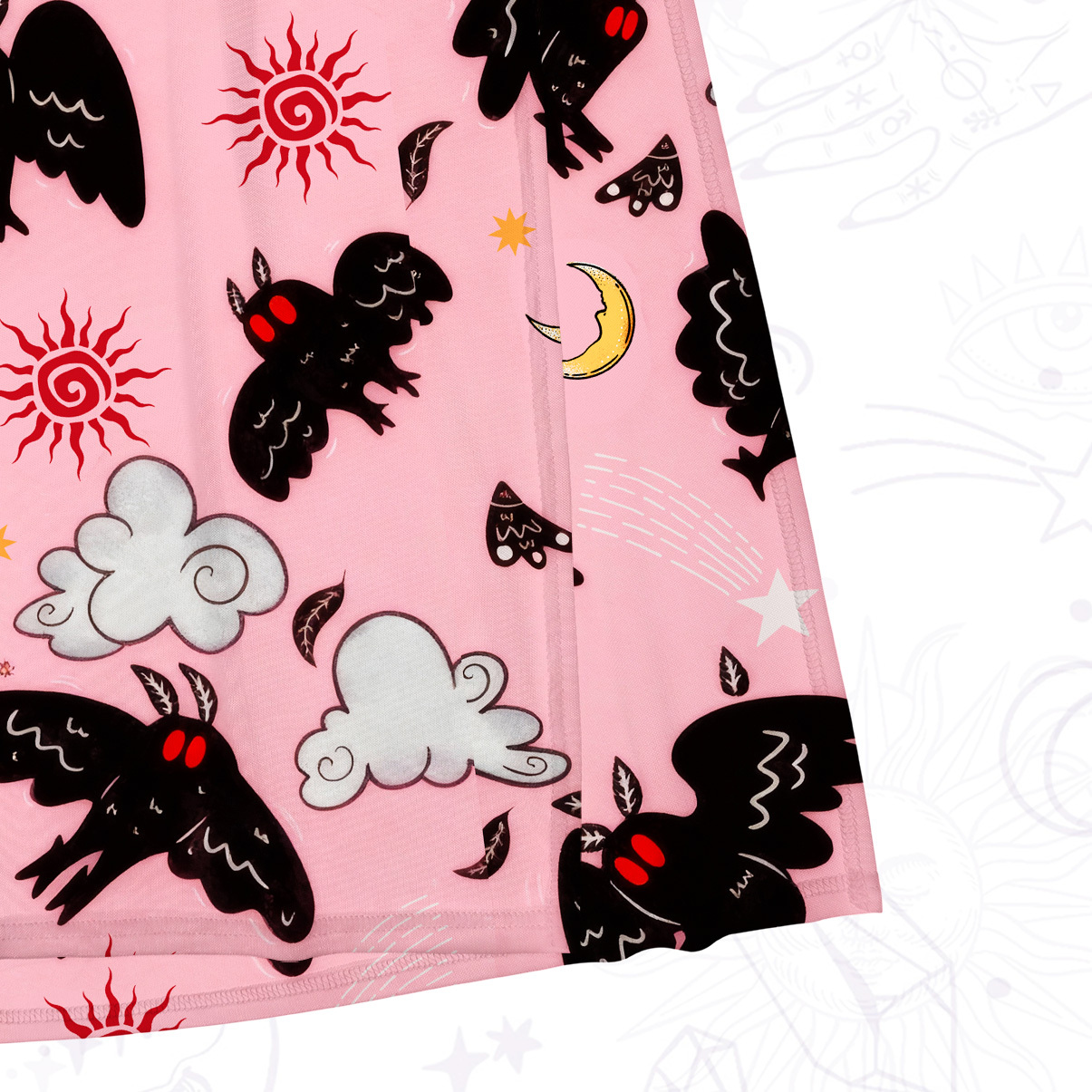 Purplehecate Cryptid Mothman Mesh Maxi Tank Beach Dress