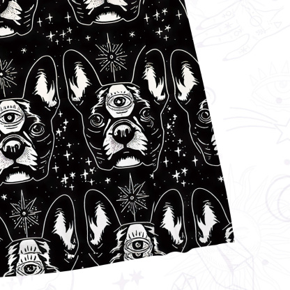 Purplehecate Mystic Boston Terrier Mesh Maxi Tank Beach Dress
