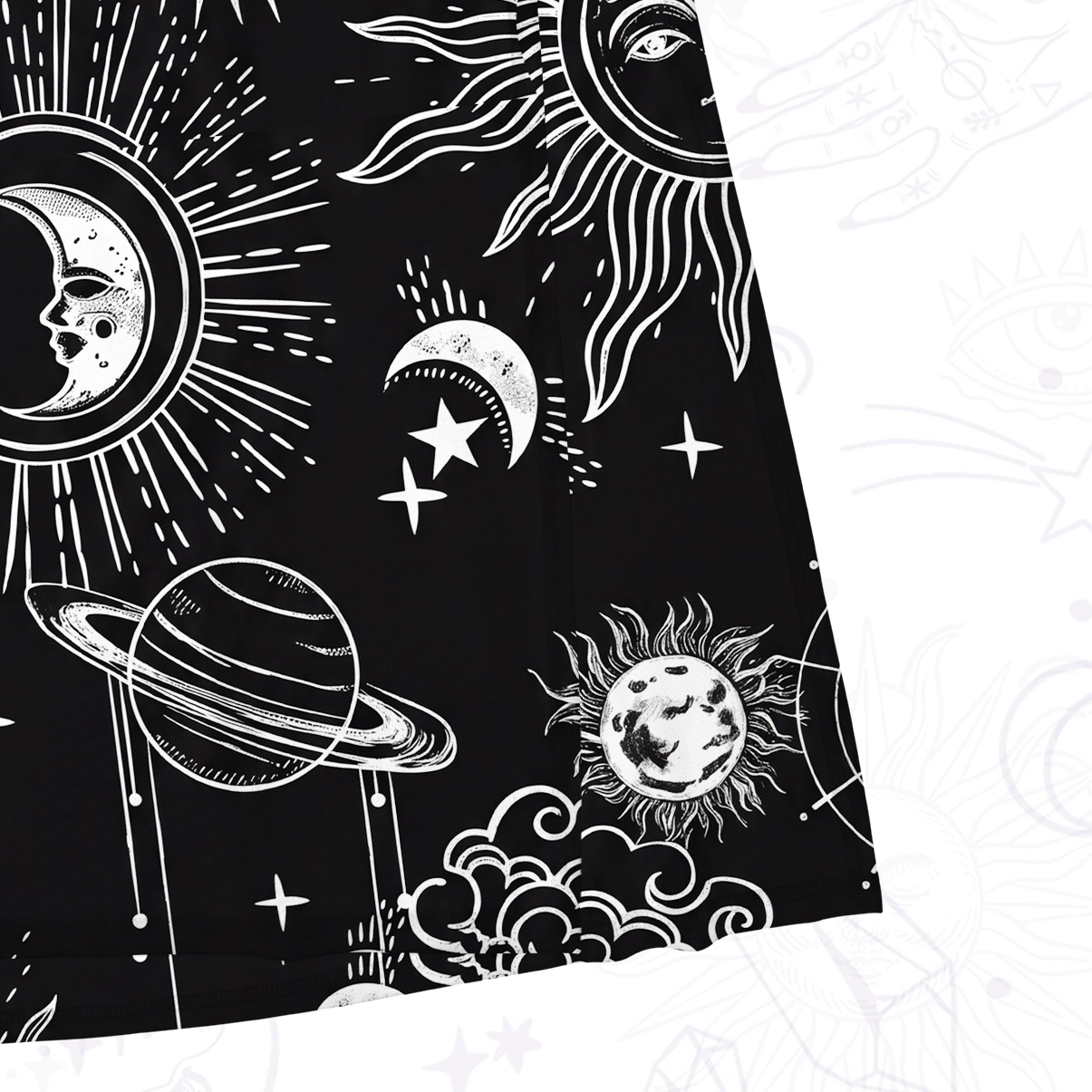 Purplehecate Celestial Moon Sun Mesh Maxi Tank Beach Dress