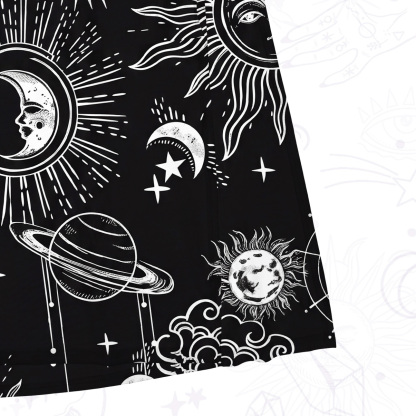 Purplehecate Celestial Moon Sun Mesh Maxi Tank Beach Dress