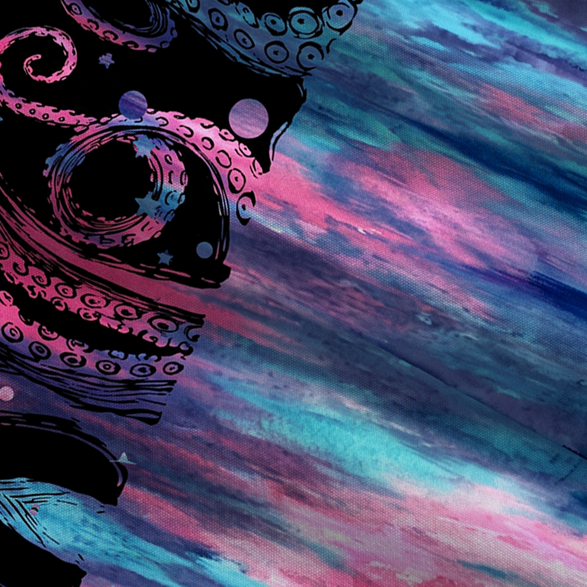 Purplehecate Ombre Octopus Glitter Tentacles Wide Leg Jumpsuit