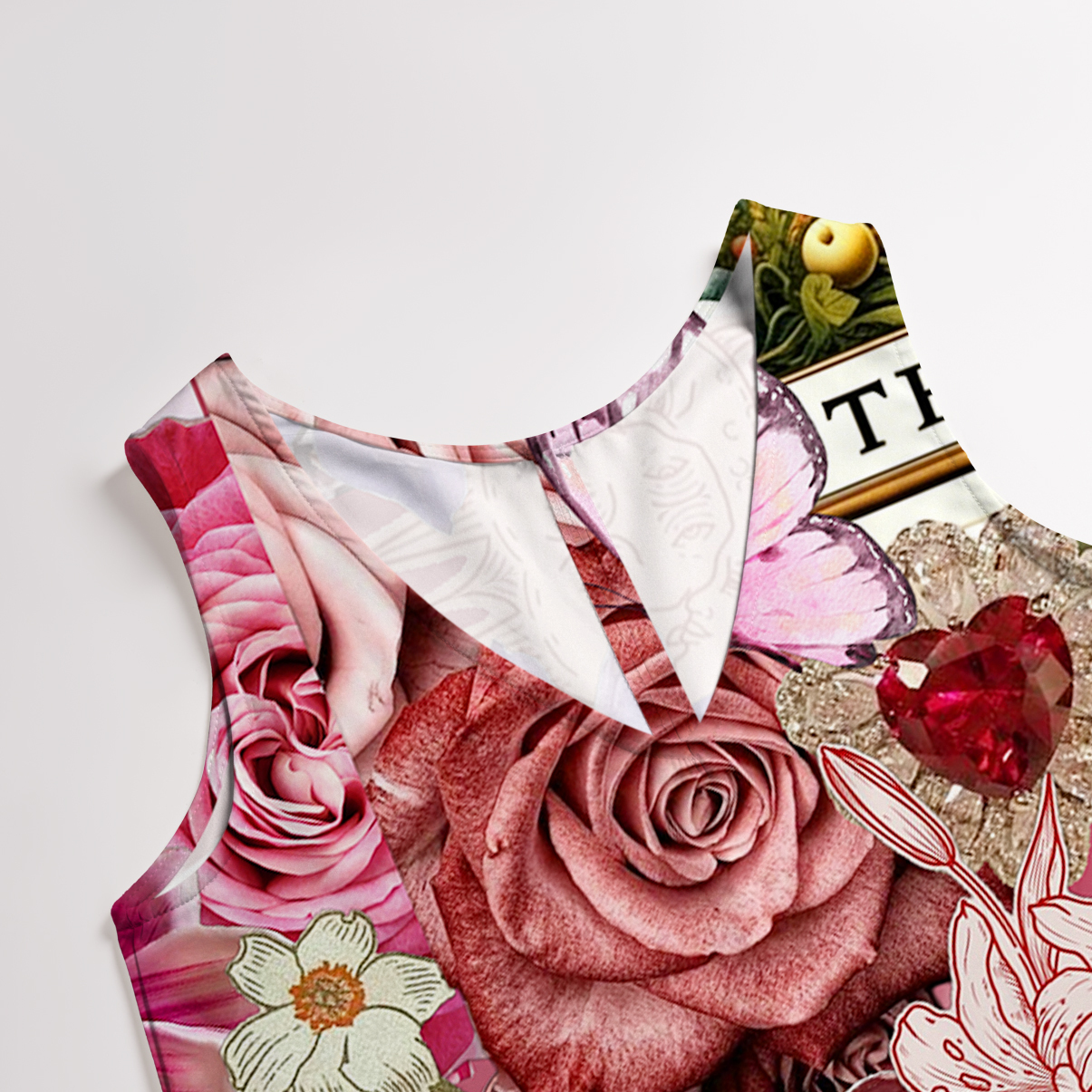 Purplehecate Divine Empress Tarot Collage Wide Leg Jumpsuit