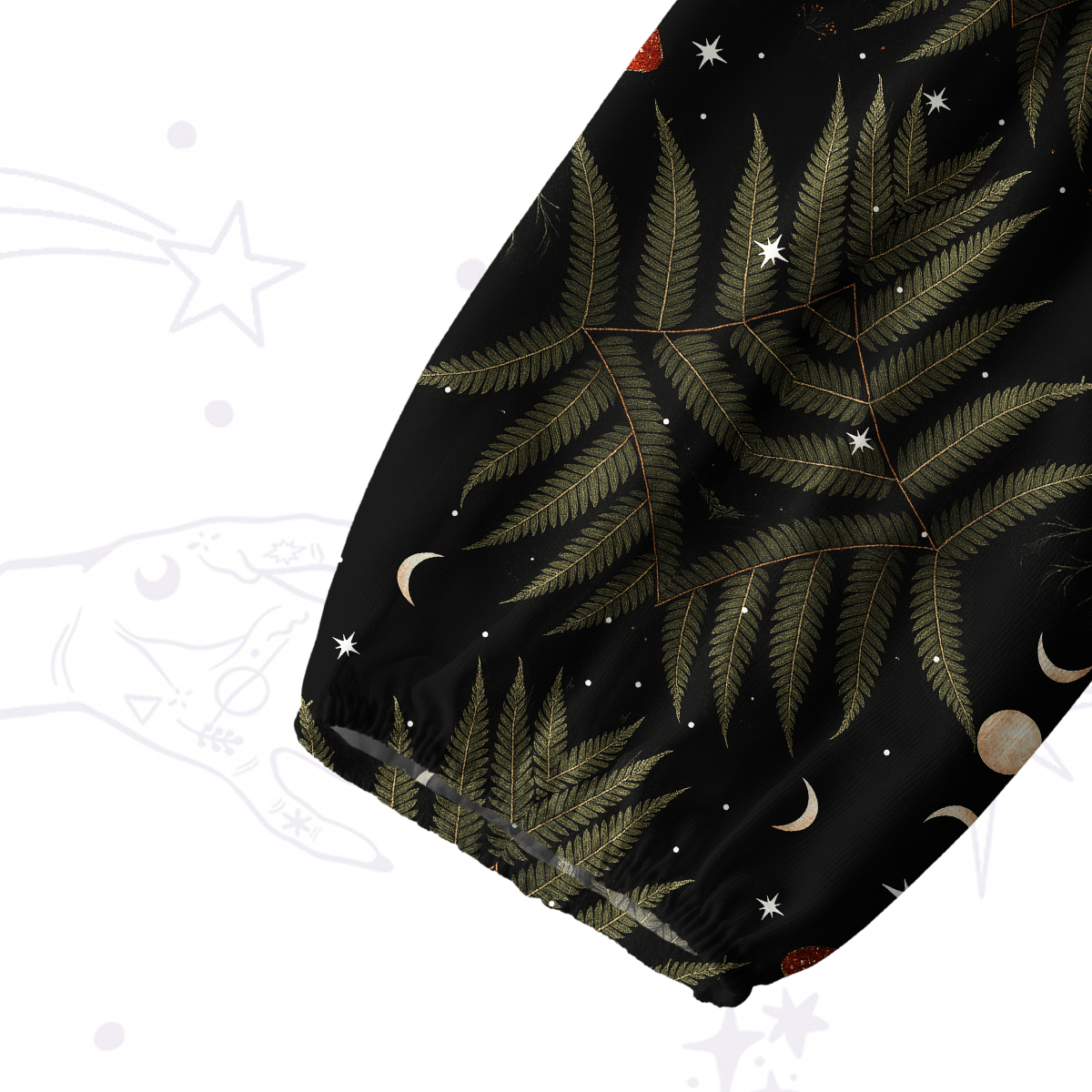 Purplehecate Moonlit Mushroom Gown Split Neck Tie Blouse