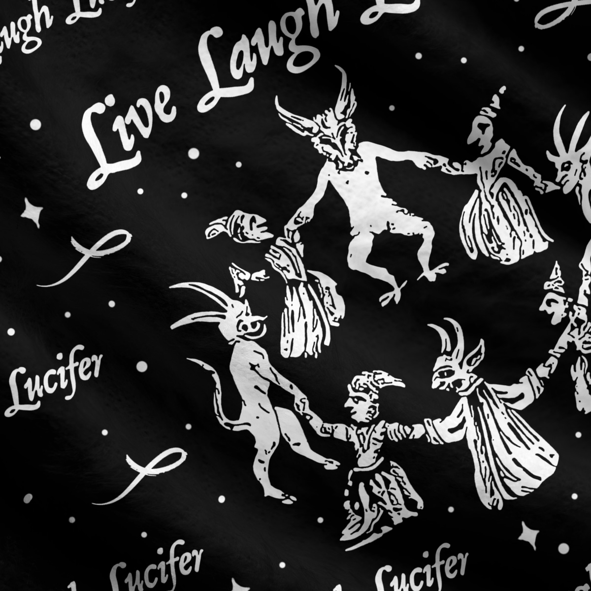 Purplehecate Live Laugh Lucifer Ugly Cardigan Sweaters