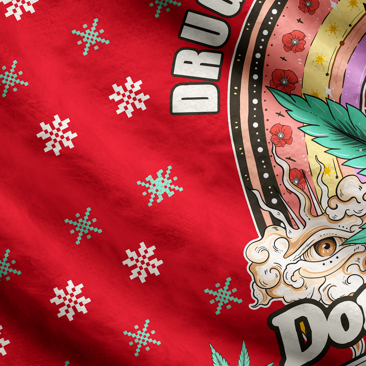Purplehecate Drugs Not Hugs Ugly Cardigan Sweaters