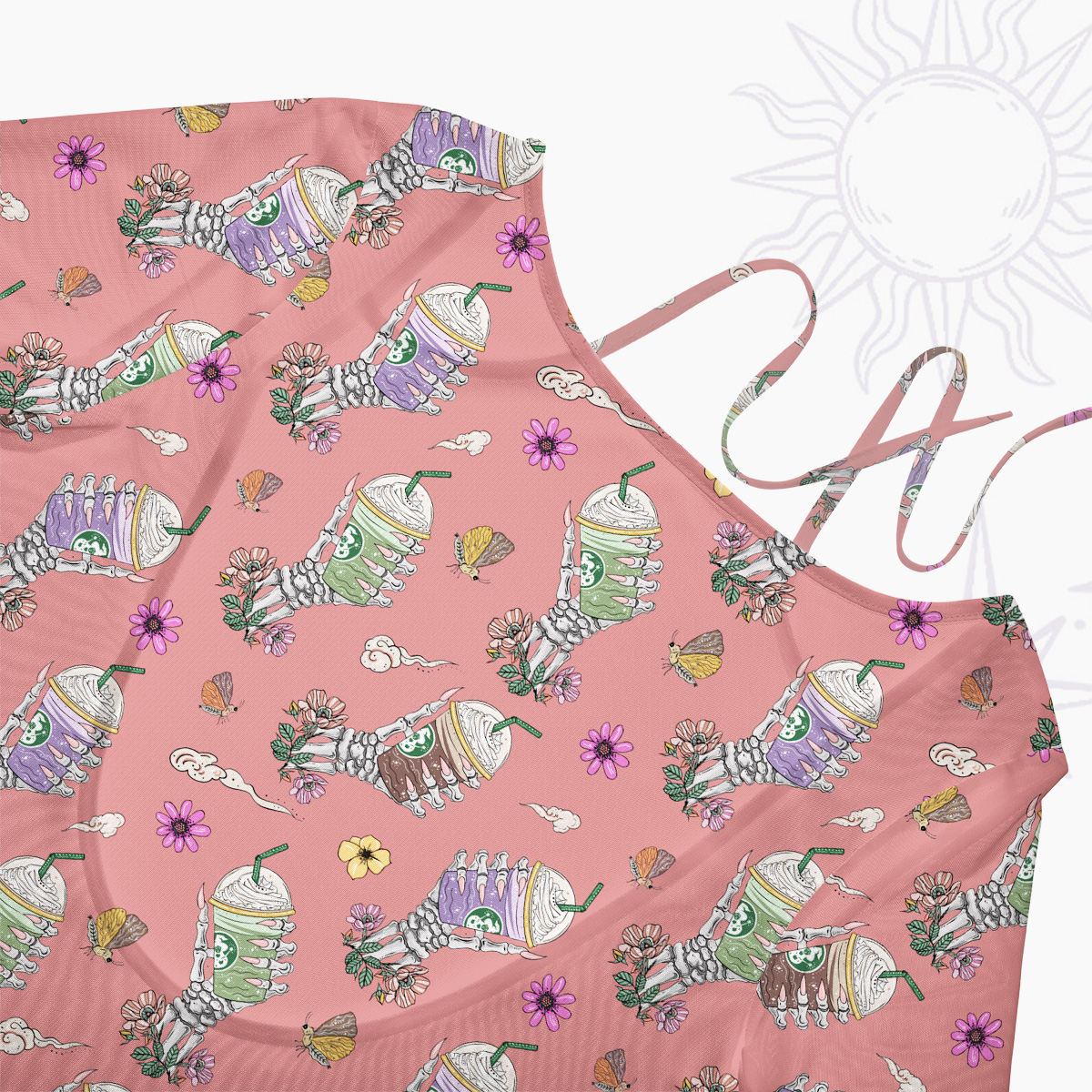 Purplehecate The Last Straw Beachwear Cover-Up Dress