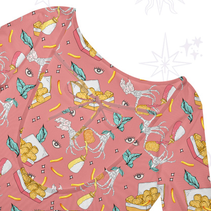 Purplehecate The Chicken Nugget Beachwear Cover-Up Dress