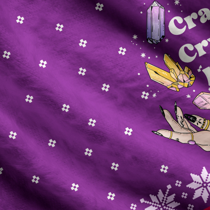 Purplehecate Crazy Crystal Lady Ugly Cardigan Sweaters