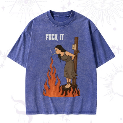 Purplehecate F*ck It Witch Washed T-Shirt
