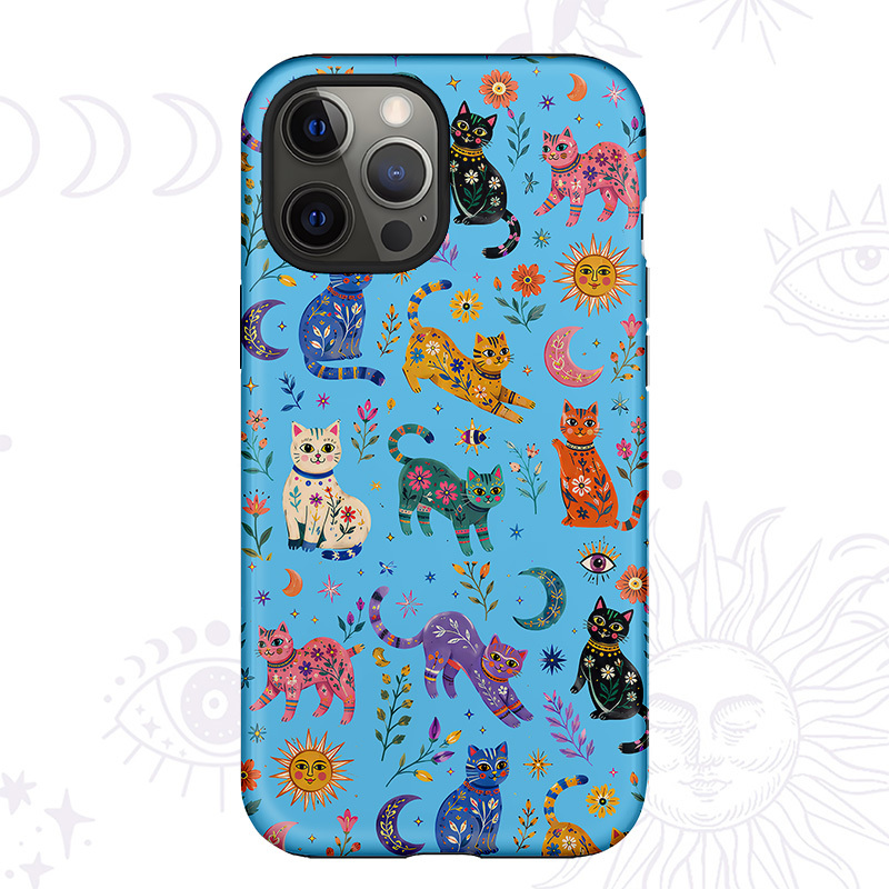 Purplehecate Rainbow Magic Cats Phone Case