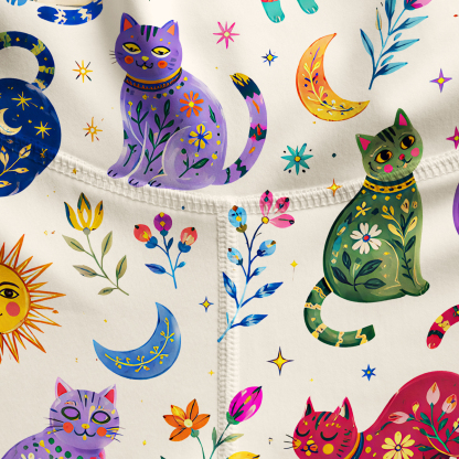 Purplehecate Rainbow Magic Cats Yoga Pants