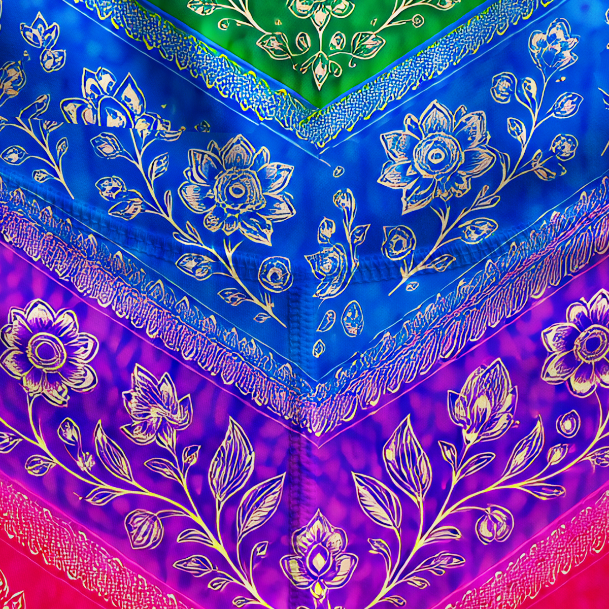 Purplehecate Rainbow Striped Sacred Heart Yoga Pants