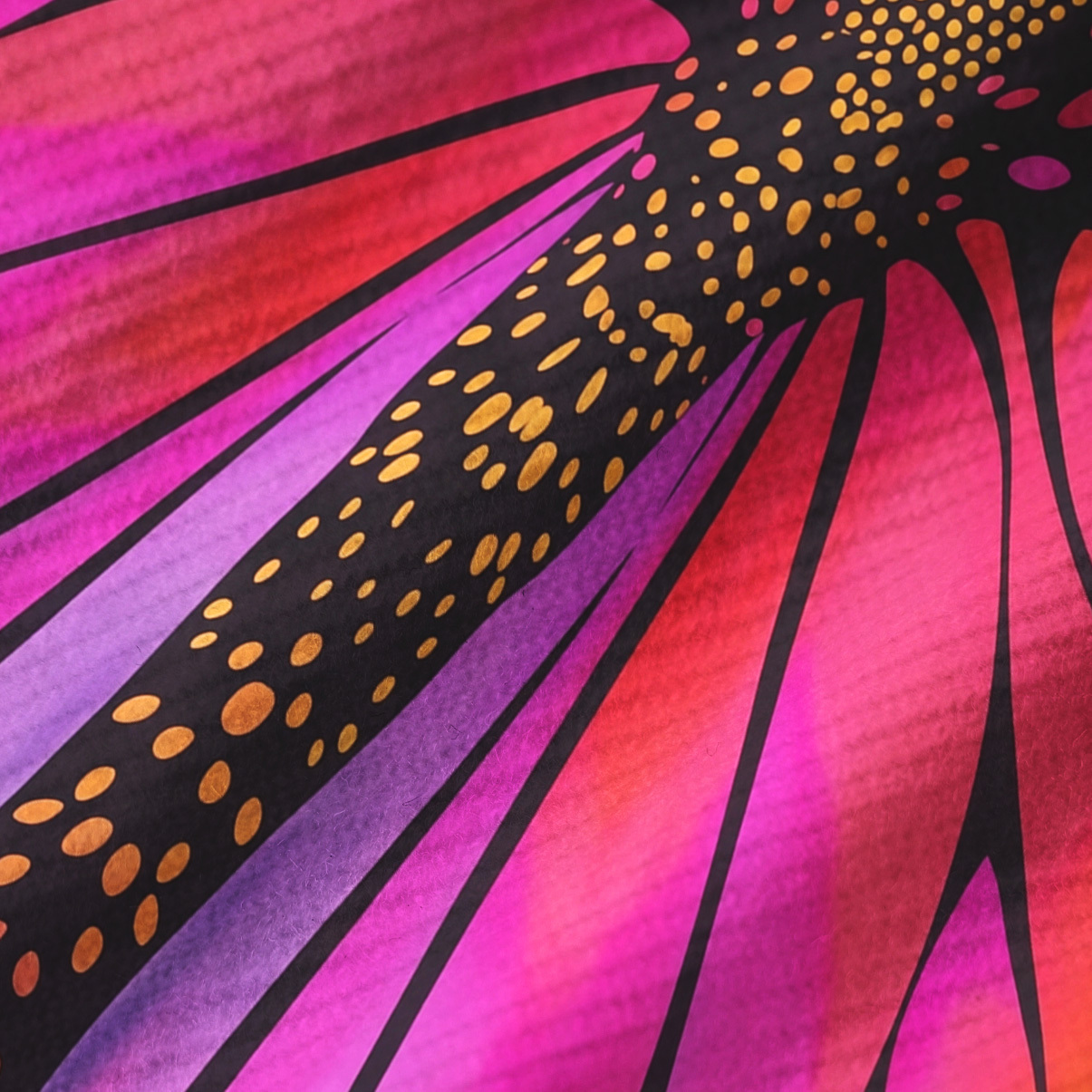 Purplehecate Butterfly Wings Ribbed Knit Dress