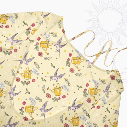 Purplehecate Magical Garden Beachwear Cover-Up Dress