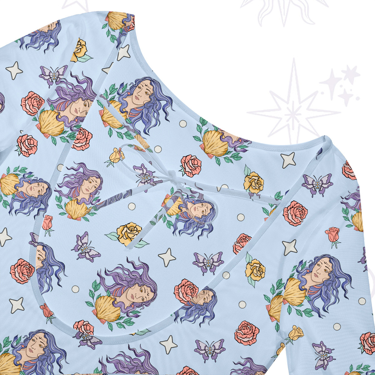 Purplehecate Virgo Spirit Zodiac Beachwear Cover-Up Dress