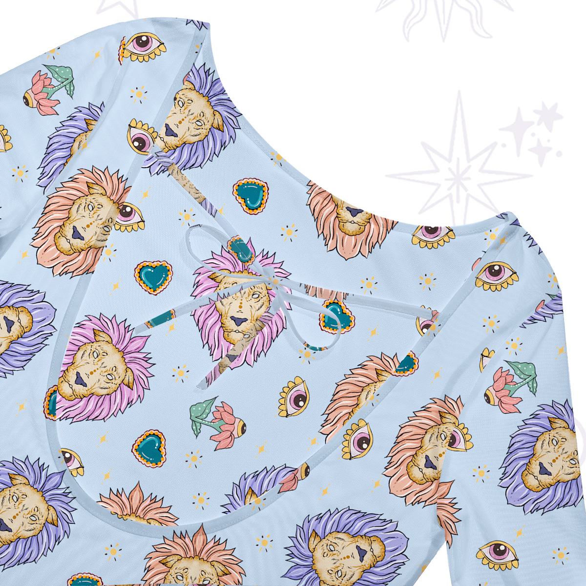 Purplehecate Leo Spirit Zodiac Beachwear Cover-Up Dress