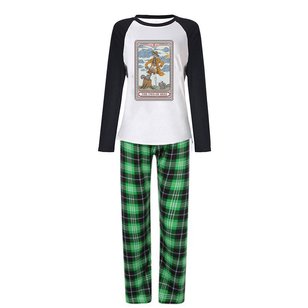 Purplehecate The Two Of Deez Tarot Christmas Pajamas