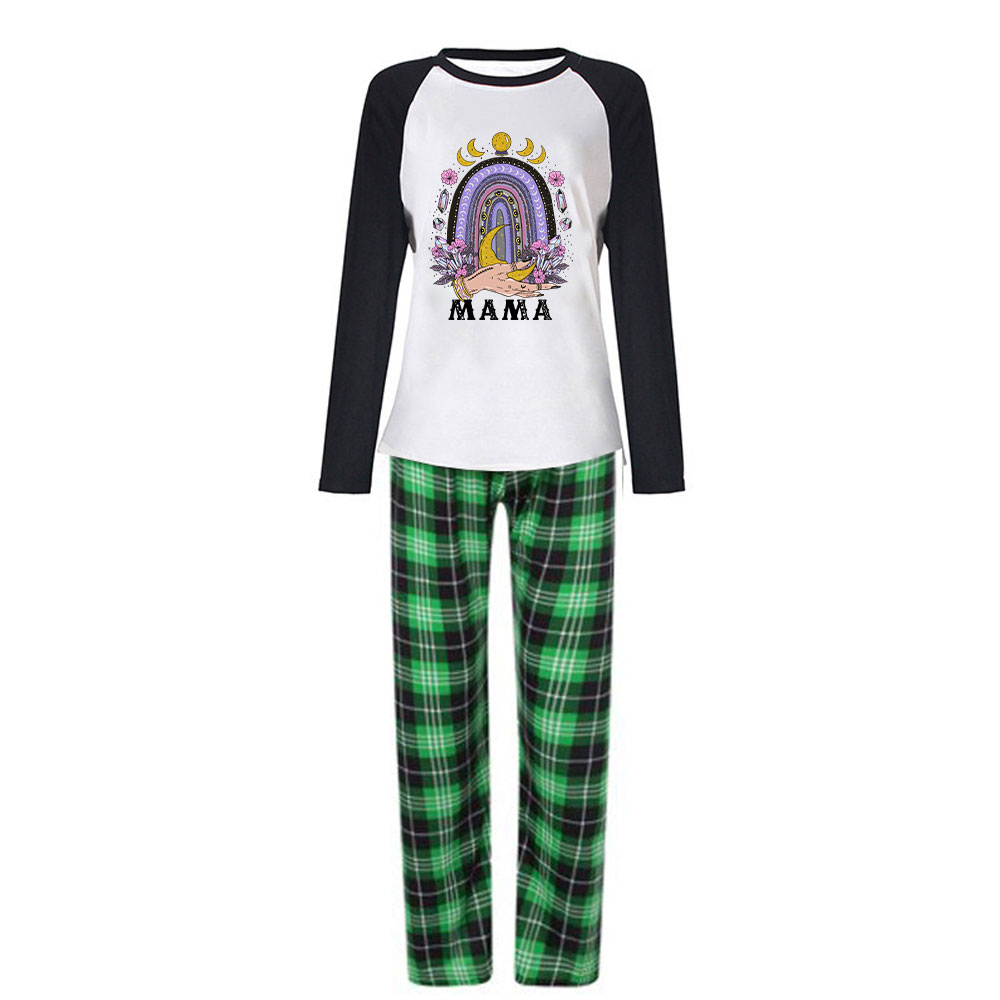 Purplehecate Gothic Mama Rainbow Christmas Pajamas