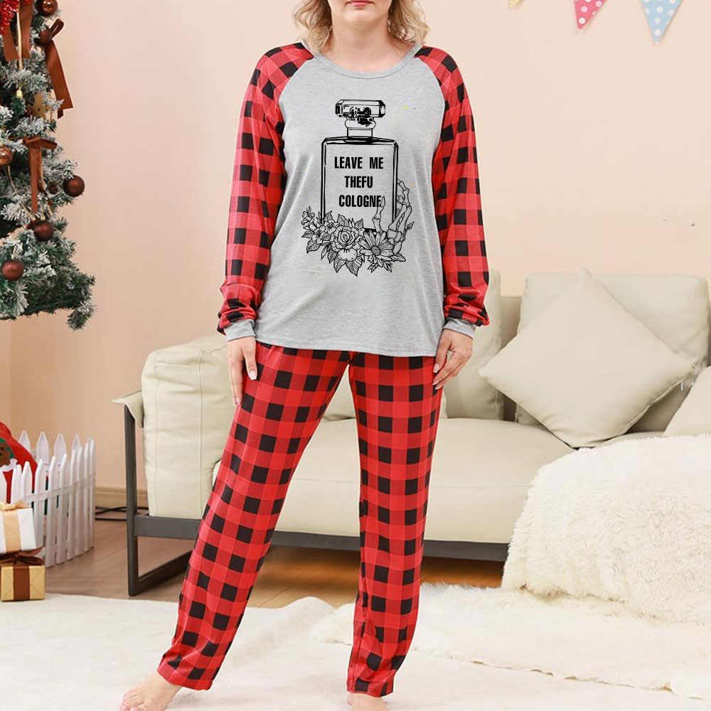 Purplehecate Leave Me The FU Cologne Christmas Pajamas