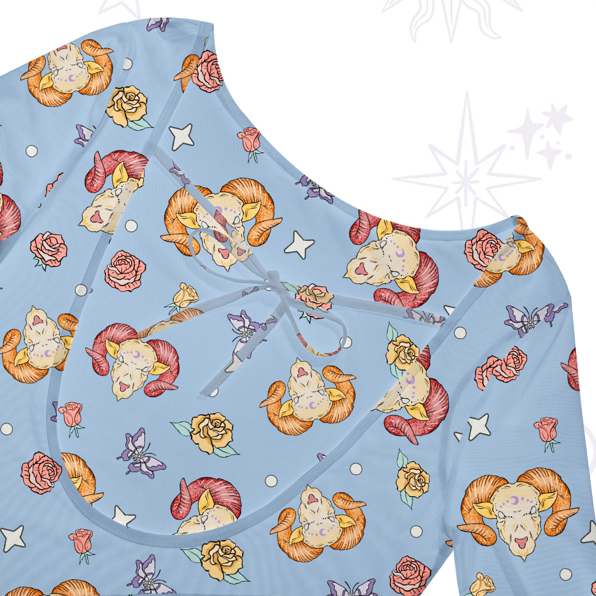 Purplehecate Aries Spirit Zodiac Beachwear Cover-Up Dress