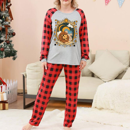 Purplehecate Leo Radiance Zodiac Christmas Pajamas